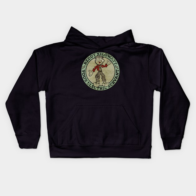 TANATORAJA - Vintage reddy kilowatt - your electric servant Kids Hoodie by TANATORAJA.WISATA